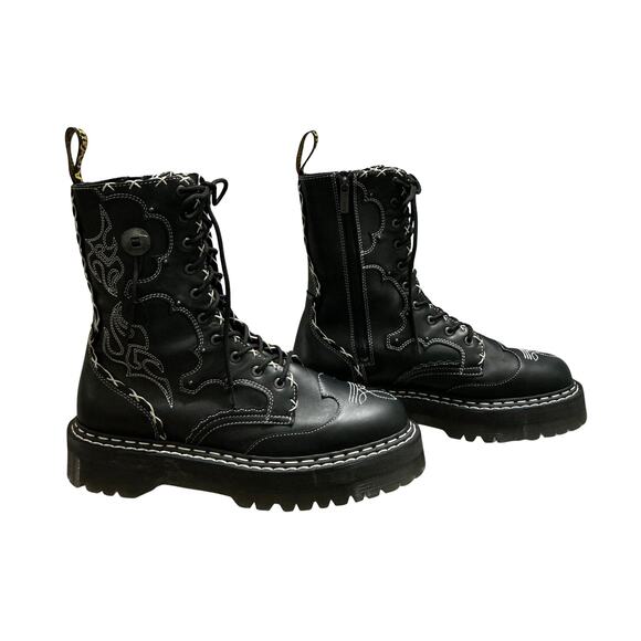 Dr. Martens Jadon Hi Boot Gothic Americana Leather Platforms Black Men’s Size 14 main image 11